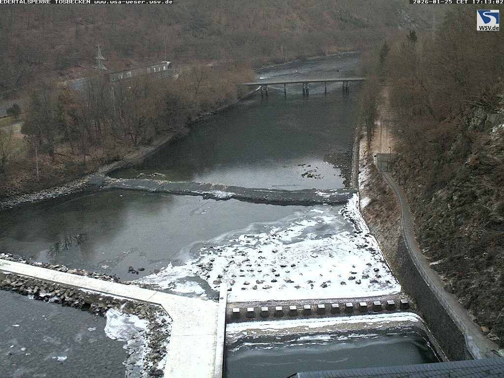 Archiv Foto Edertalsperre: Webcam Tosbecken