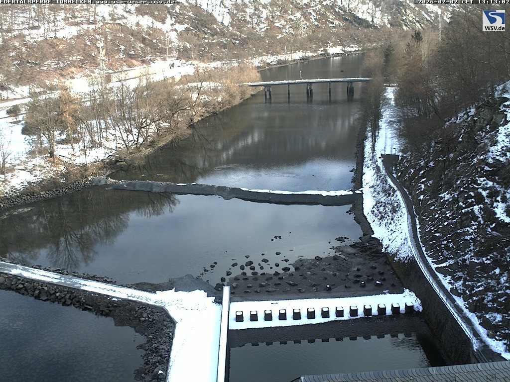 Archiv Foto Edertalsperre: Webcam Tosbecken