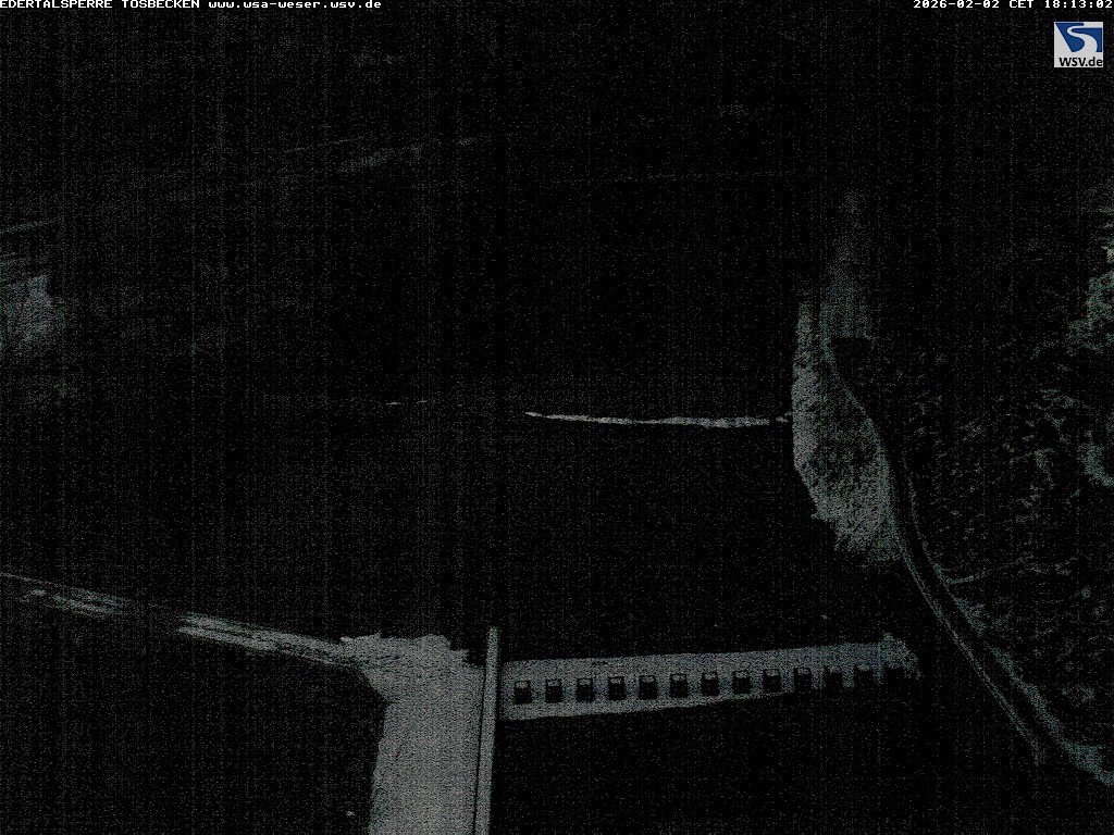 Archiv Foto Edertalsperre: Webcam Tosbecken