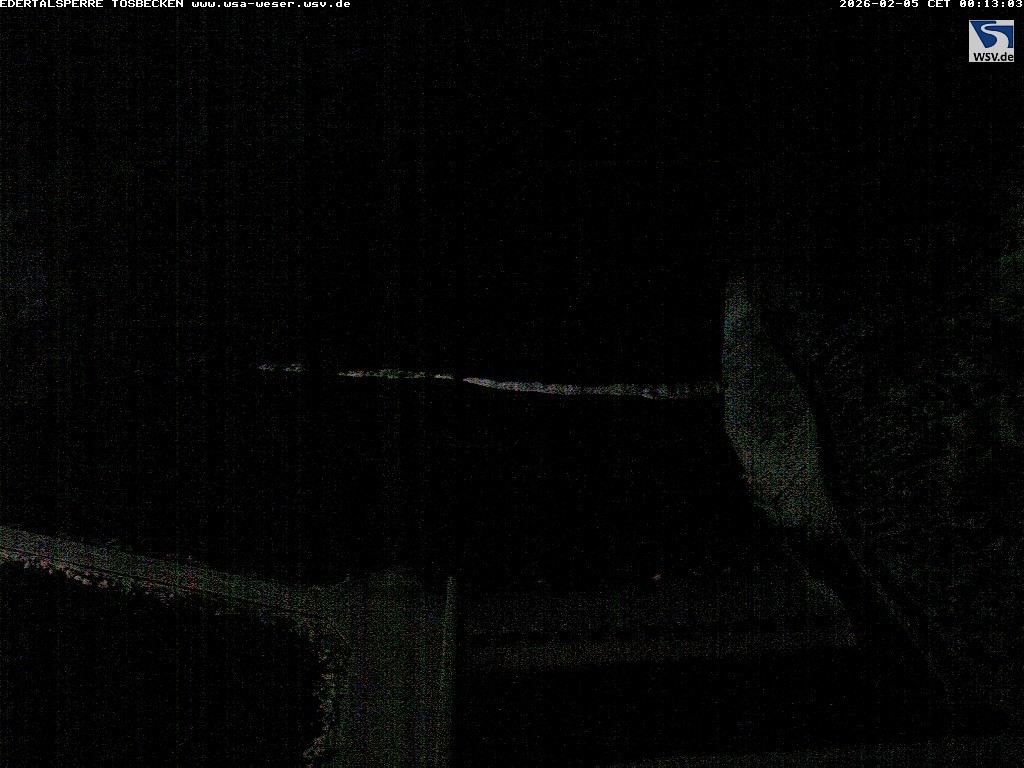 Archiv Foto Edertalsperre: Webcam Tosbecken