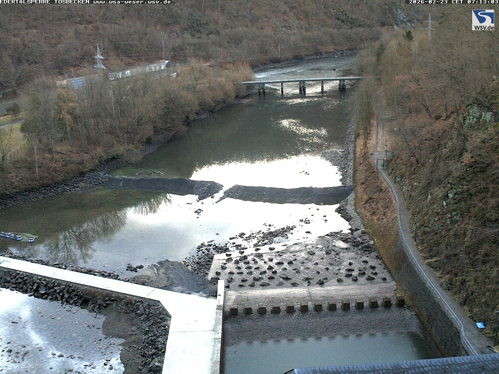 Archiv Foto Edertalsperre: Webcam Tosbecken