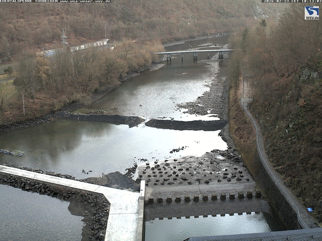 Archiv Foto Edertalsperre: Webcam Tosbecken