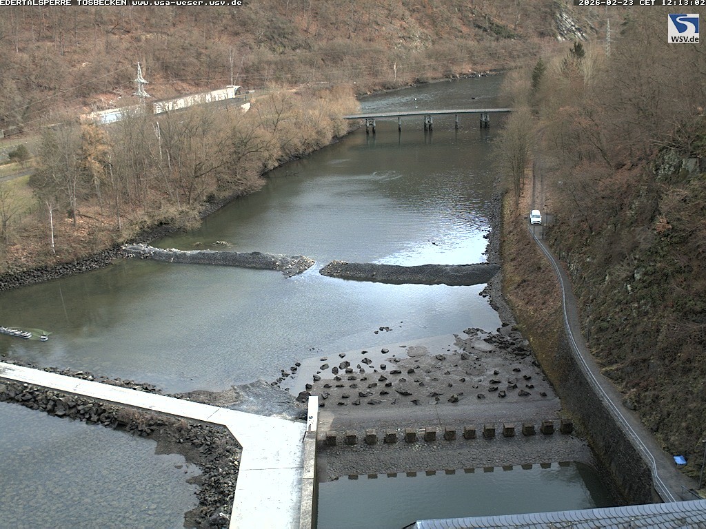 Archiv Foto Edertalsperre: Webcam Tosbecken