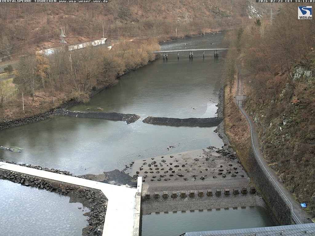 Archiv Foto Edertalsperre: Webcam Tosbecken