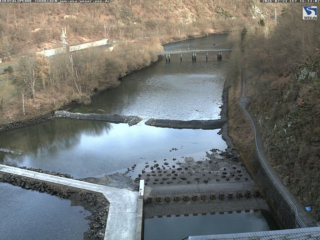 Archiv Foto Edertalsperre: Webcam Tosbecken
