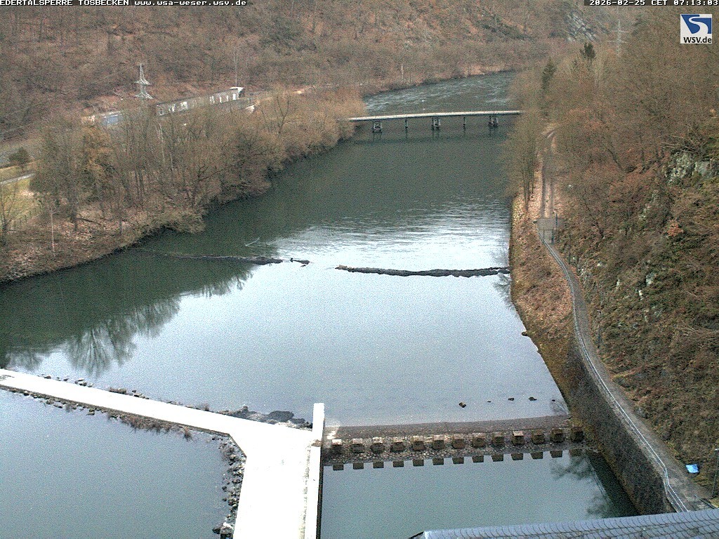 Archiv Foto Edertalsperre: Webcam Tosbecken