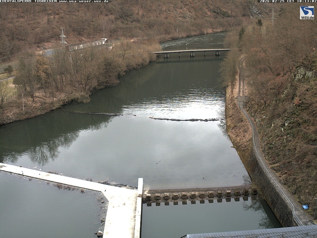 Archiv Foto Edertalsperre: Webcam Tosbecken