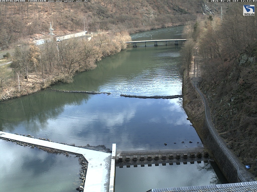 Archiv Foto Edertalsperre: Webcam Tosbecken