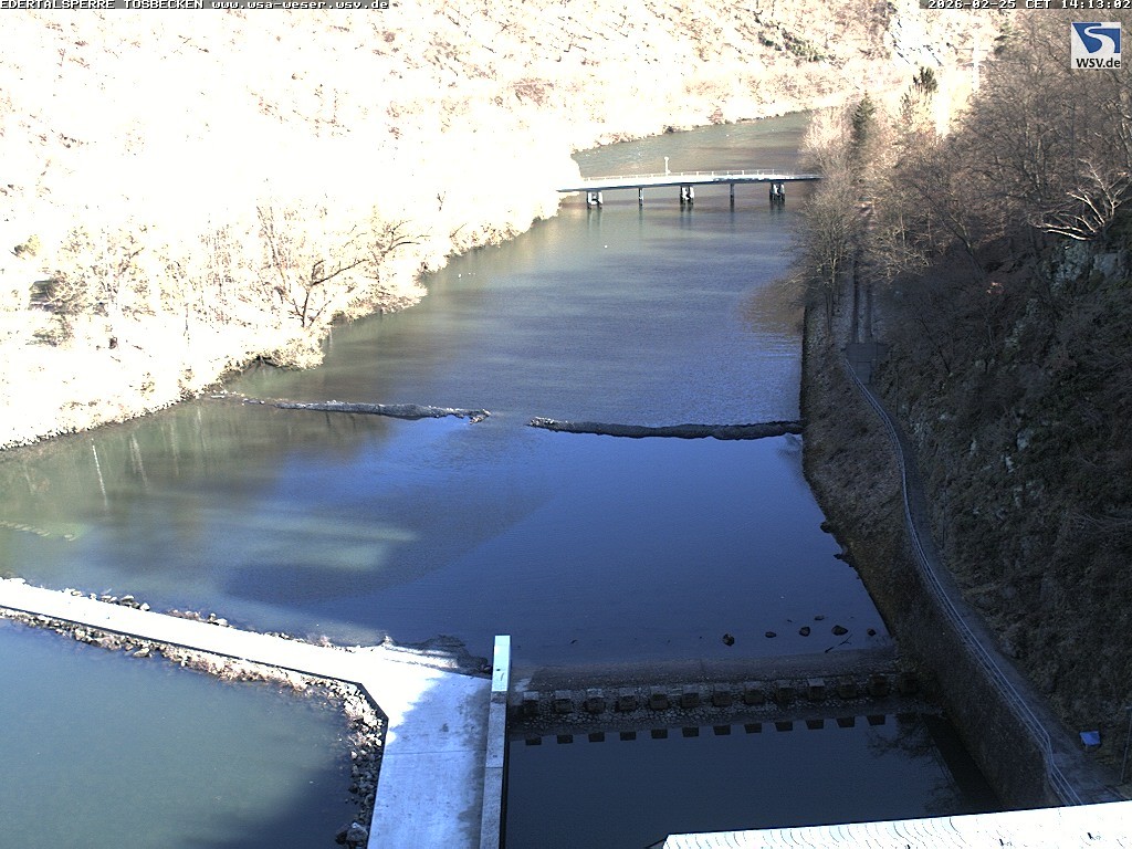Archiv Foto Edertalsperre: Webcam Tosbecken