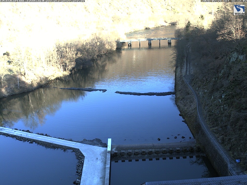Archiv Foto Edertalsperre: Webcam Tosbecken