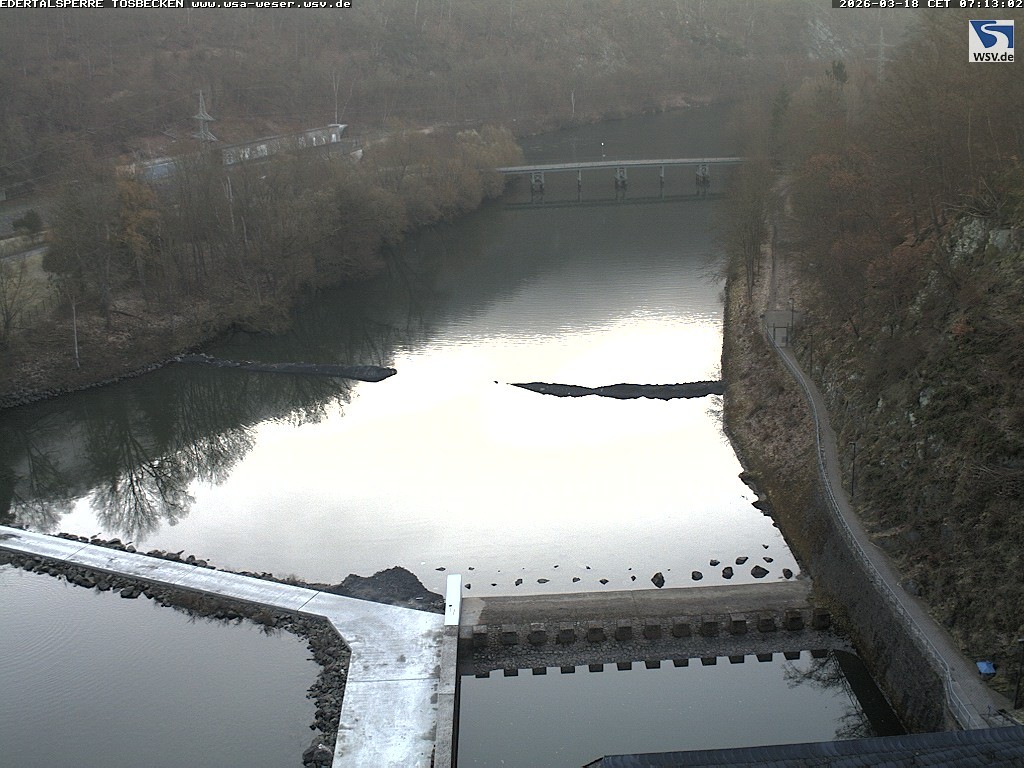 Archiv Foto Edertalsperre: Webcam Tosbecken
