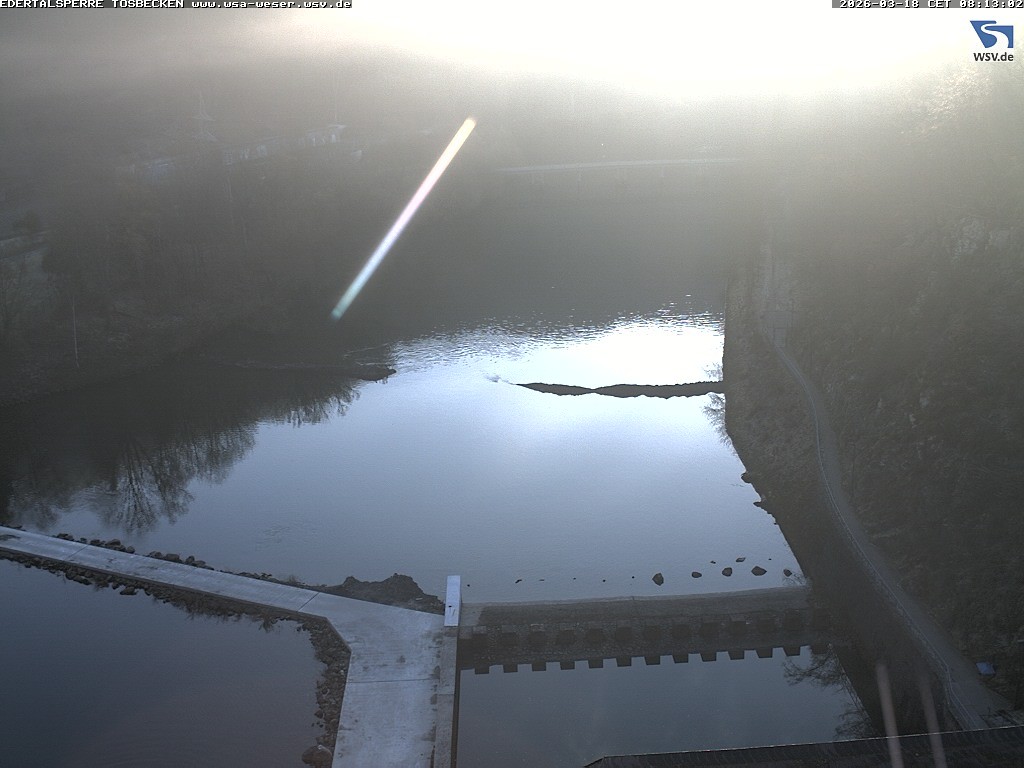 Archiv Foto Edertalsperre: Webcam Tosbecken