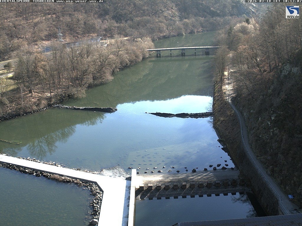 Archiv Foto Edertalsperre: Webcam Tosbecken