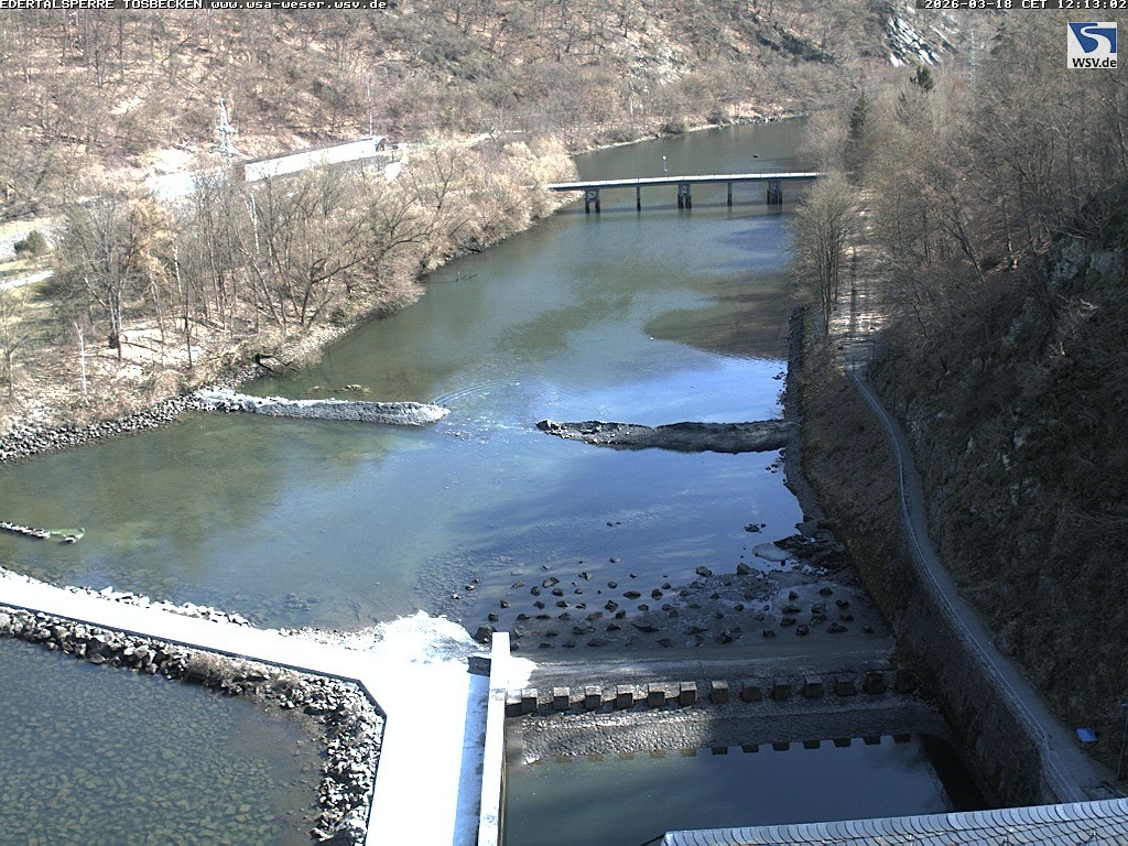 Archiv Foto Edertalsperre: Webcam Tosbecken