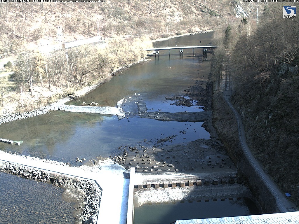 Archiv Foto Edertalsperre: Webcam Tosbecken