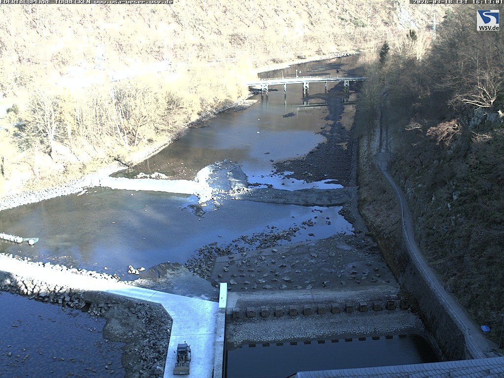 Archiv Foto Edertalsperre: Webcam Tosbecken