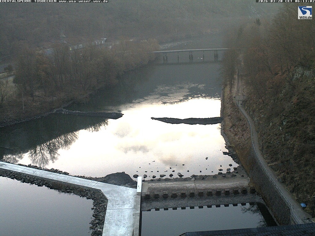 Archiv Foto Edertalsperre: Webcam Tosbecken