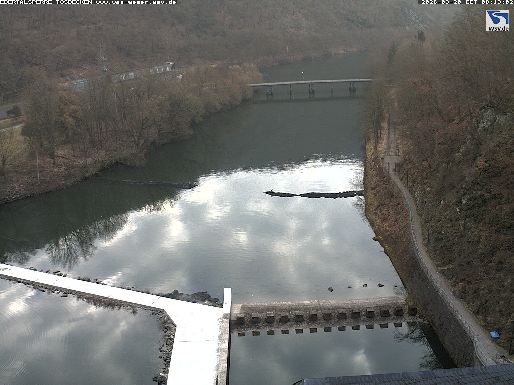 Archiv Foto Edertalsperre: Webcam Tosbecken