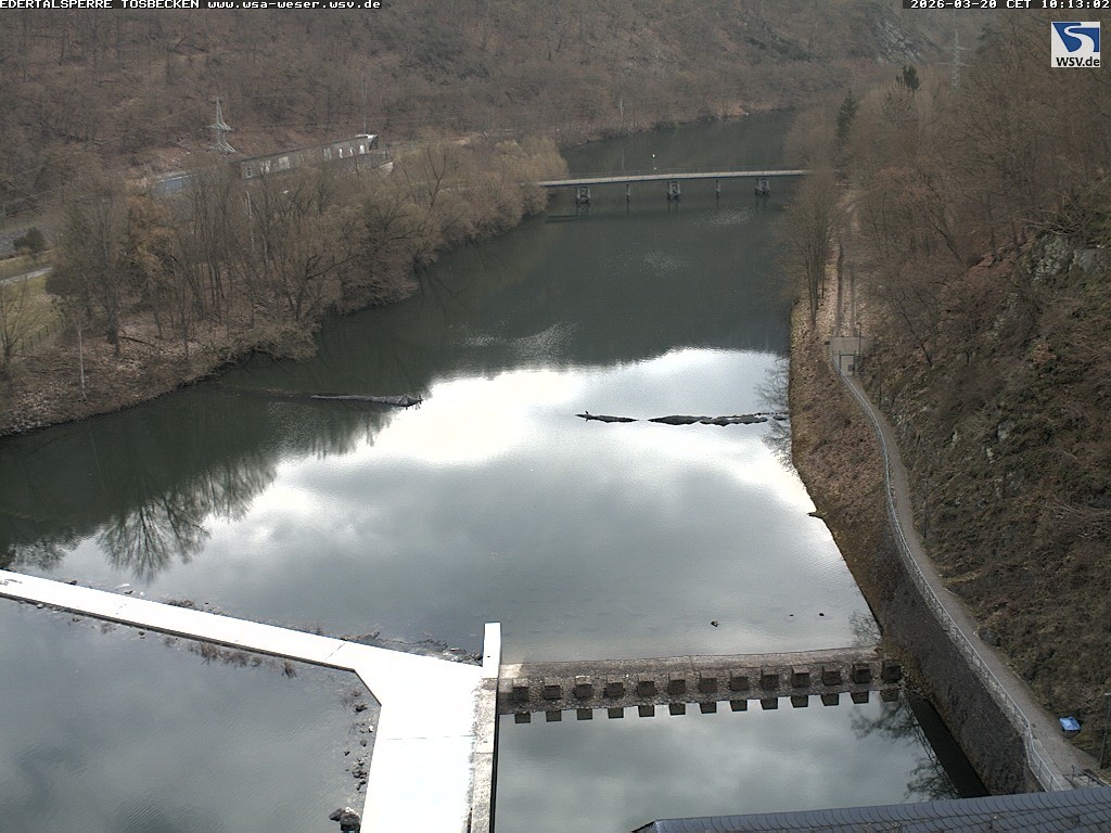 Archiv Foto Edertalsperre: Webcam Tosbecken