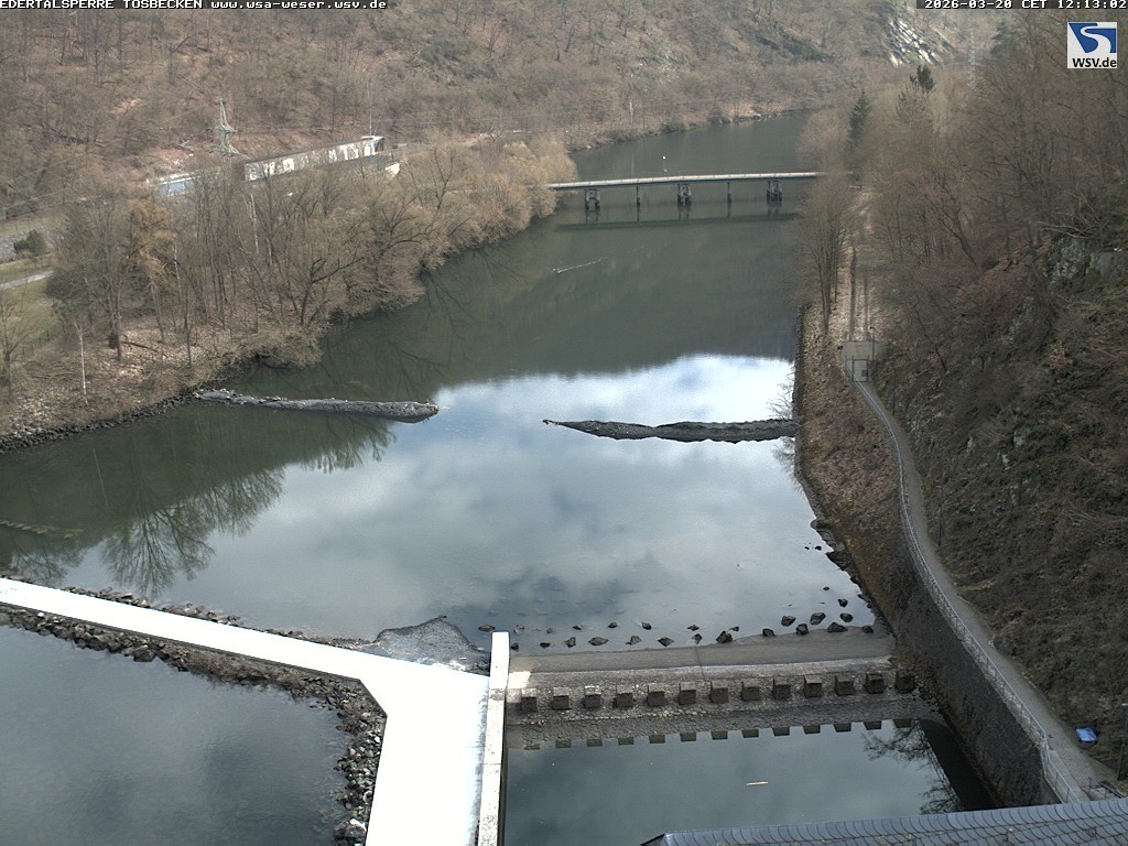Archiv Foto Edertalsperre: Webcam Tosbecken