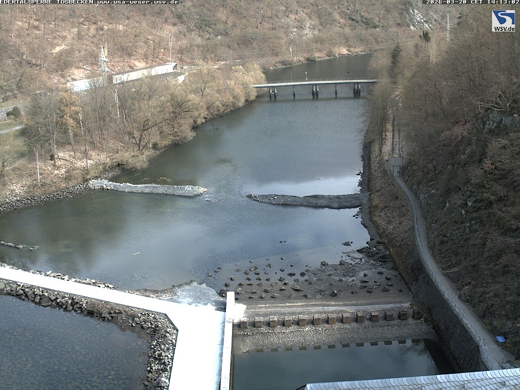 Archiv Foto Edertalsperre: Webcam Tosbecken