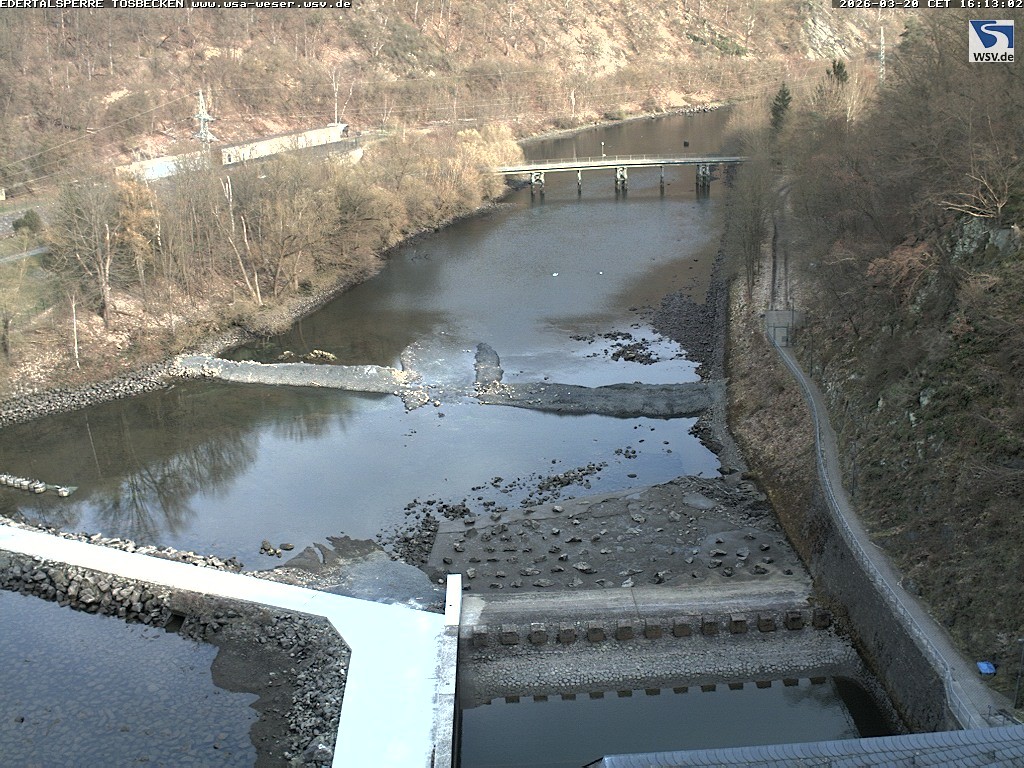 Archiv Foto Edertalsperre: Webcam Tosbecken