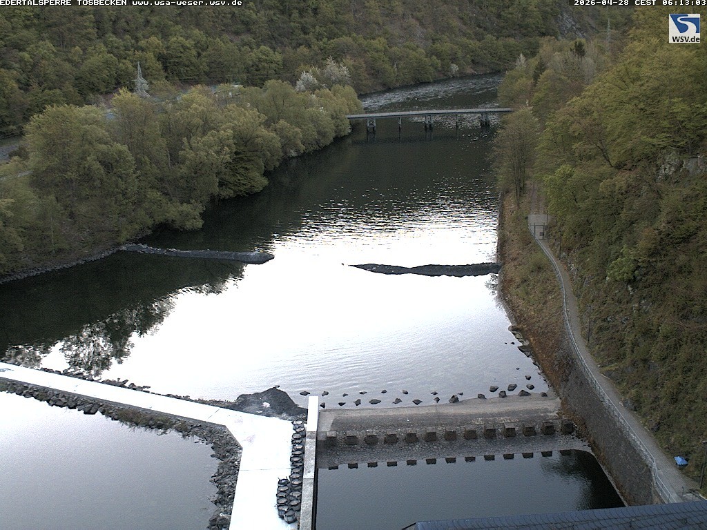 Archiv Foto Edertalsperre: Webcam Tosbecken