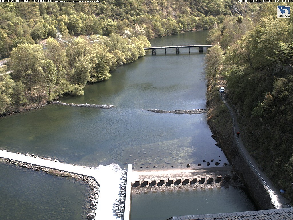 Archiv Foto Edertalsperre: Webcam Tosbecken