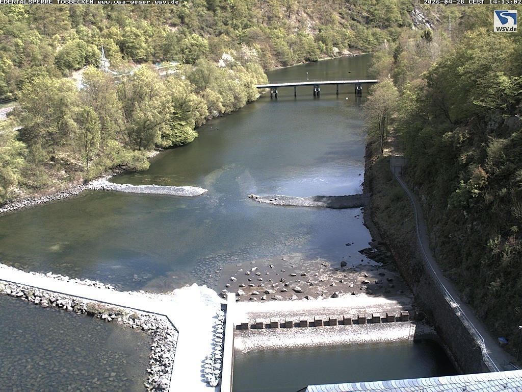 Archiv Foto Edertalsperre: Webcam Tosbecken
