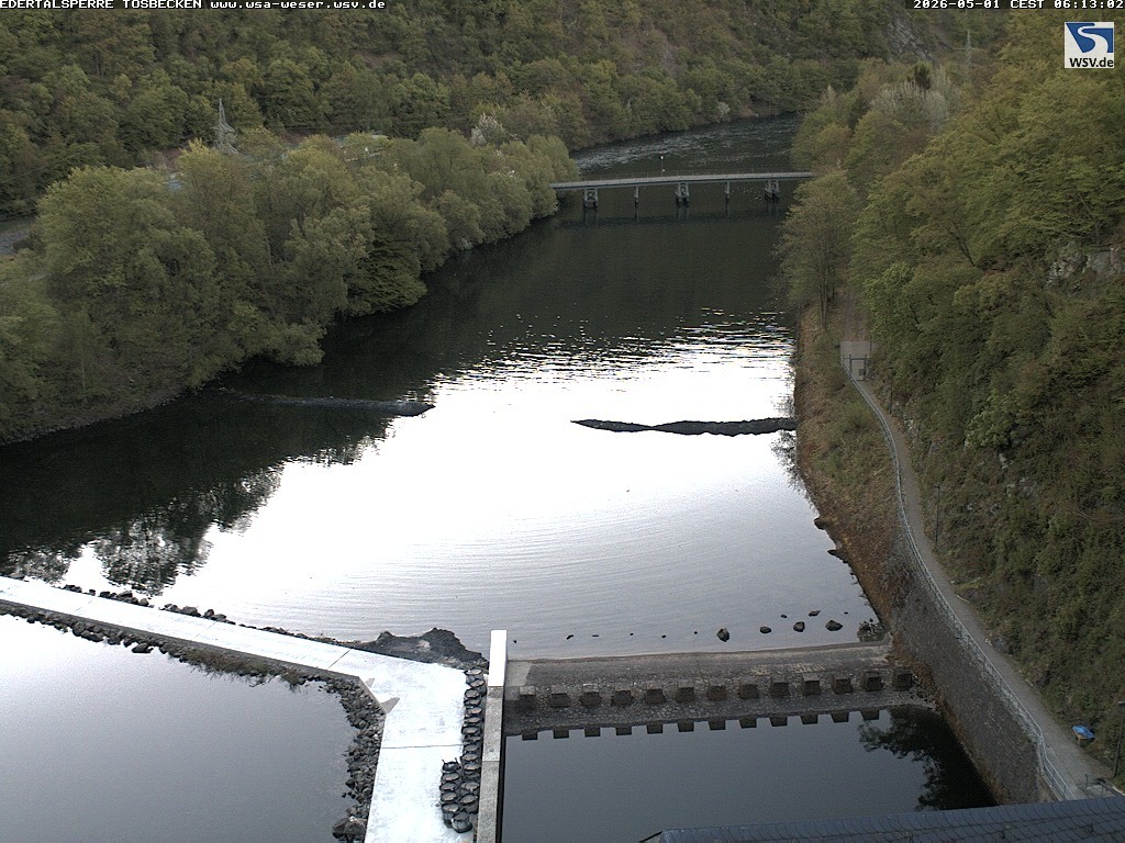 Archiv Foto Edertalsperre: Webcam Tosbecken