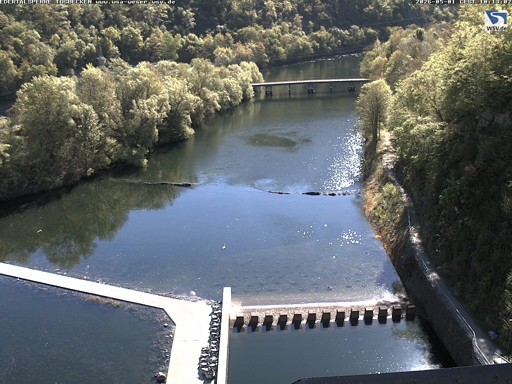 Archiv Foto Edertalsperre: Webcam Tosbecken