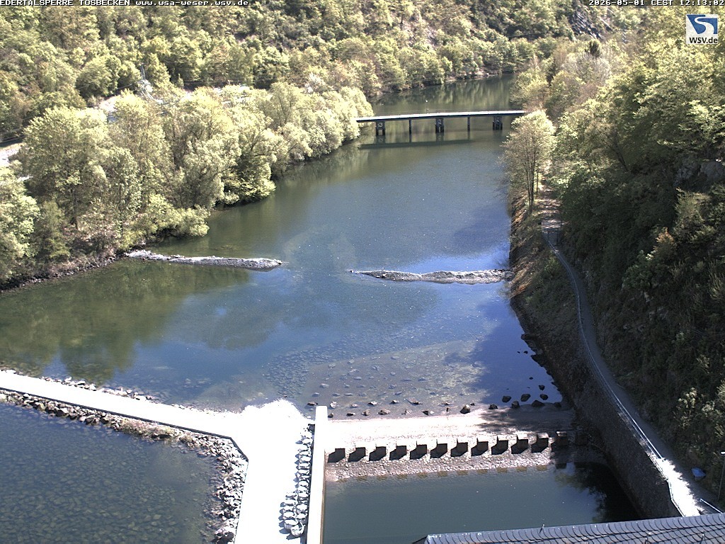 Archiv Foto Edertalsperre: Webcam Tosbecken