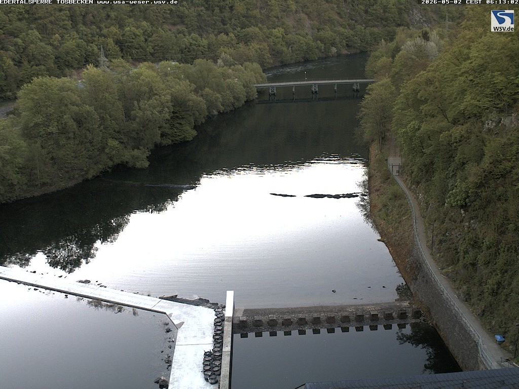 Archiv Foto Edertalsperre: Webcam Tosbecken