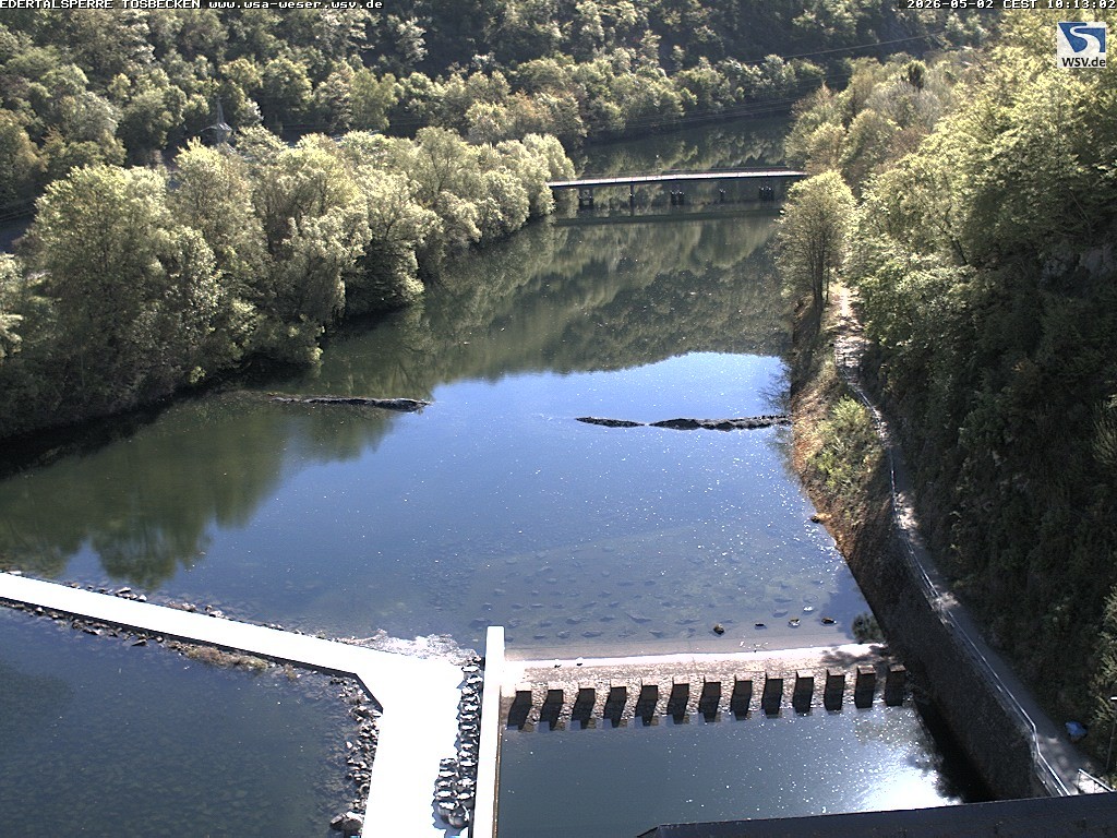 Archiv Foto Edertalsperre: Webcam Tosbecken