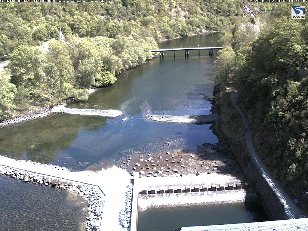 Archiv Foto Edertalsperre: Webcam Tosbecken