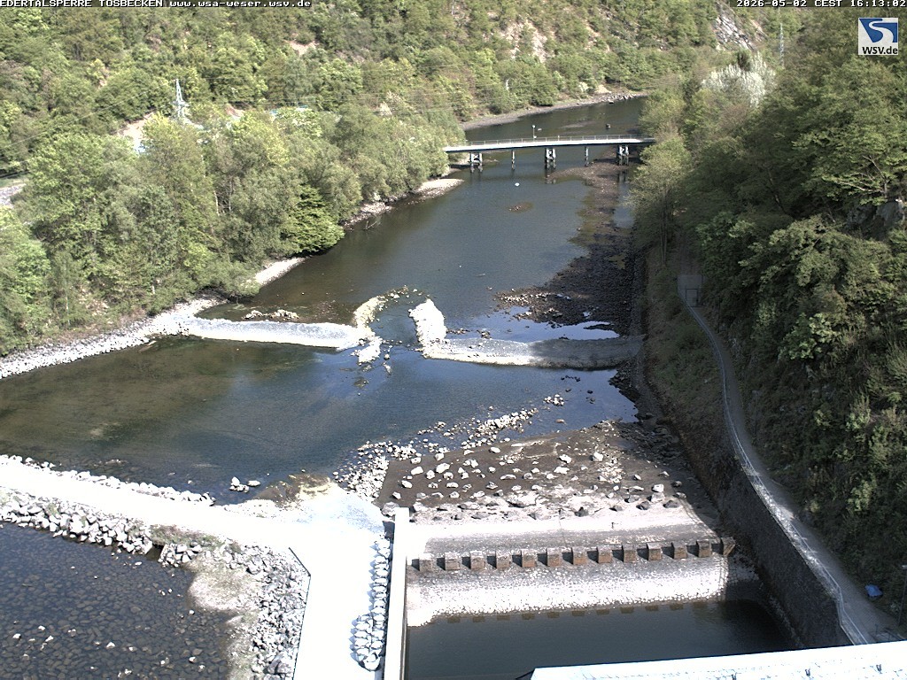 Archiv Foto Edertalsperre: Webcam Tosbecken