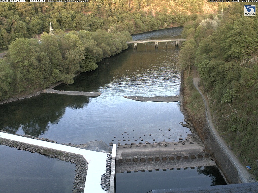 Archiv Foto Edertalsperre: Webcam Tosbecken
