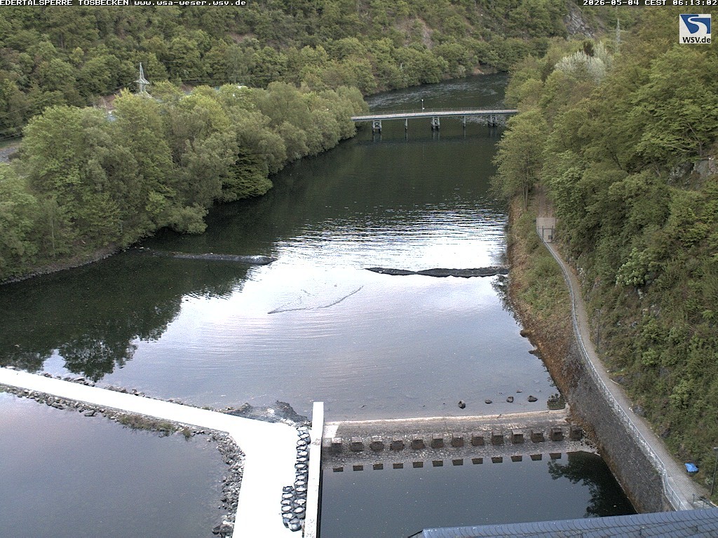 Archiv Foto Edertalsperre: Webcam Tosbecken