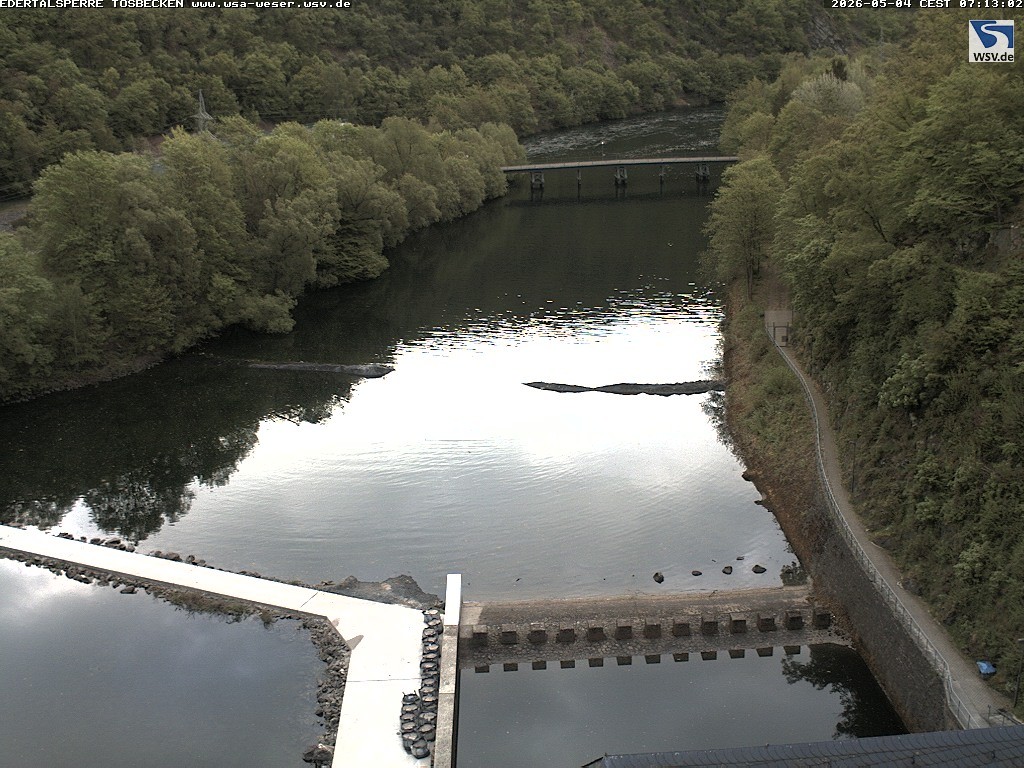 Archiv Foto Edertalsperre: Webcam Tosbecken