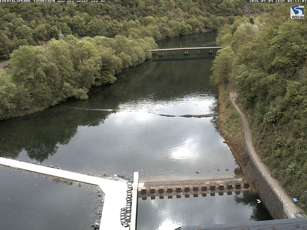 Archiv Foto Edertalsperre: Webcam Tosbecken