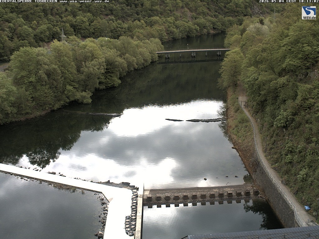 Archiv Foto Edertalsperre: Webcam Tosbecken