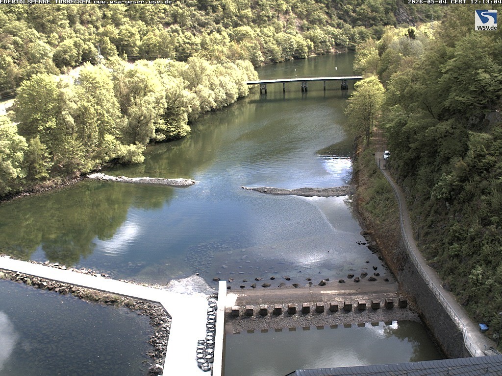 Archiv Foto Edertalsperre: Webcam Tosbecken