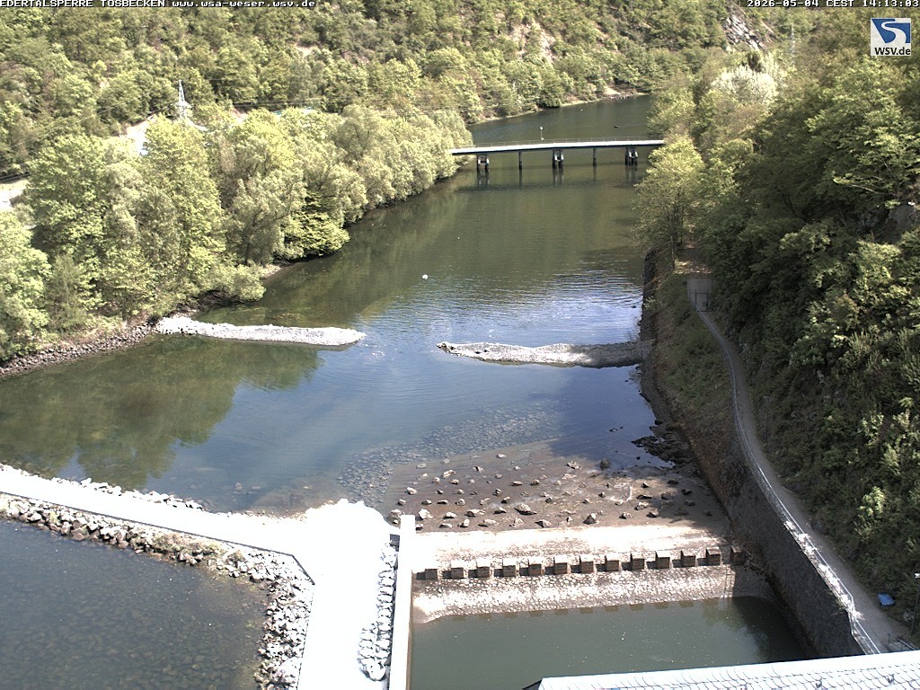 Archiv Foto Edertalsperre: Webcam Tosbecken