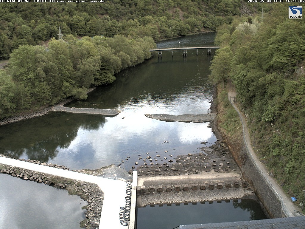 Archiv Foto Edertalsperre: Webcam Tosbecken