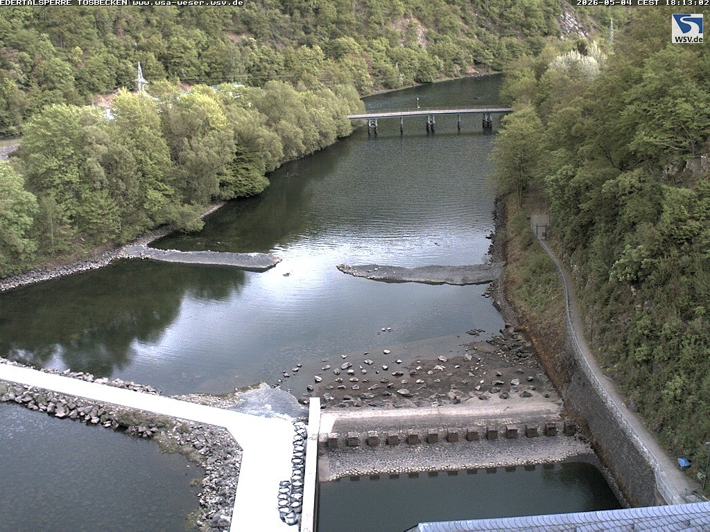 Archiv Foto Edertalsperre: Webcam Tosbecken