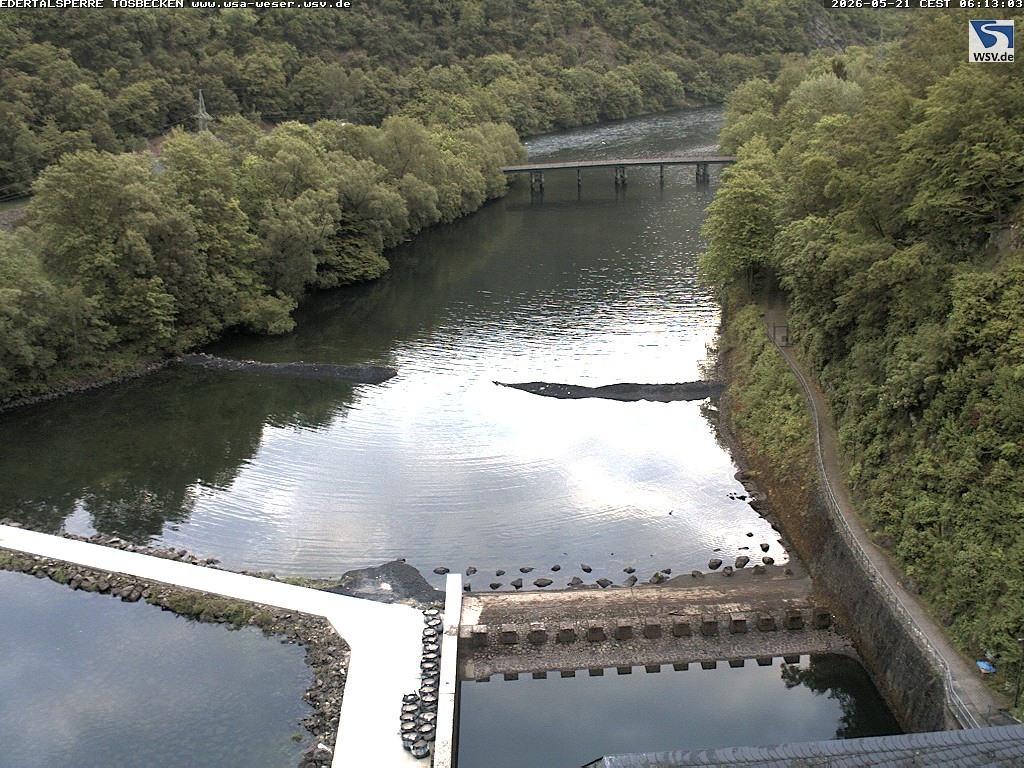 Archiv Foto Edertalsperre: Webcam Tosbecken
