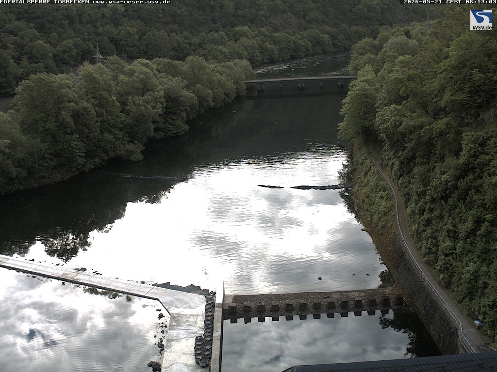 Archiv Foto Edertalsperre: Webcam Tosbecken