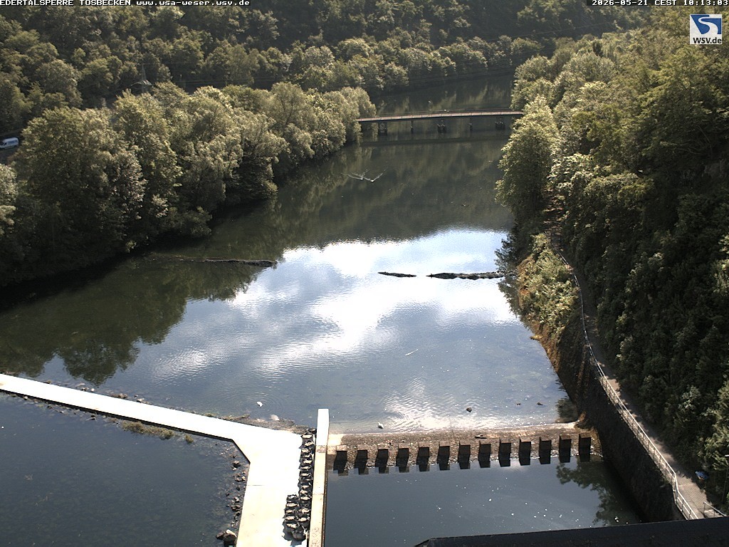 Archiv Foto Edertalsperre: Webcam Tosbecken