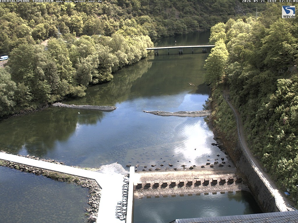 Archiv Foto Edertalsperre: Webcam Tosbecken