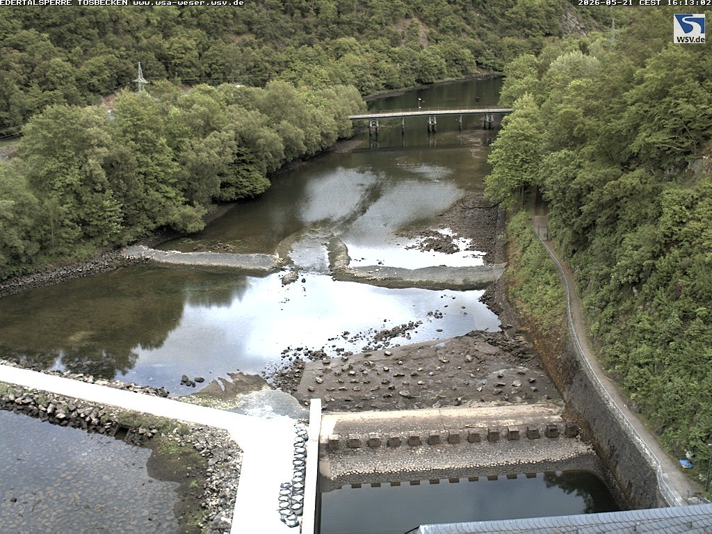 Archiv Foto Edertalsperre: Webcam Tosbecken
